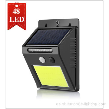 48 luz de pared solar de muro solar LED LED